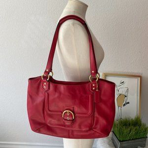 Coach Red Campbell Leather Purse